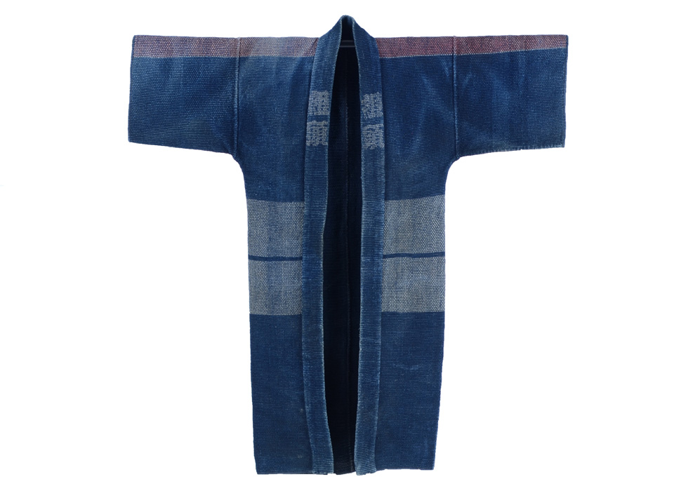 19th Century Meiji Era Japanese Sashiko Fireman's Coat