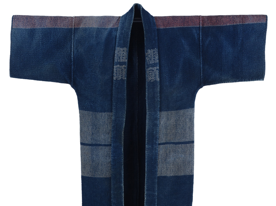 19th Century Meiji Era Japanese Sashiko Fireman's Coat