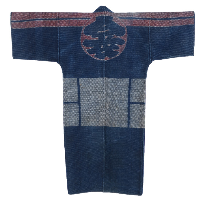 19th Century Meiji Era Japanese Sashiko Fireman's Coat
