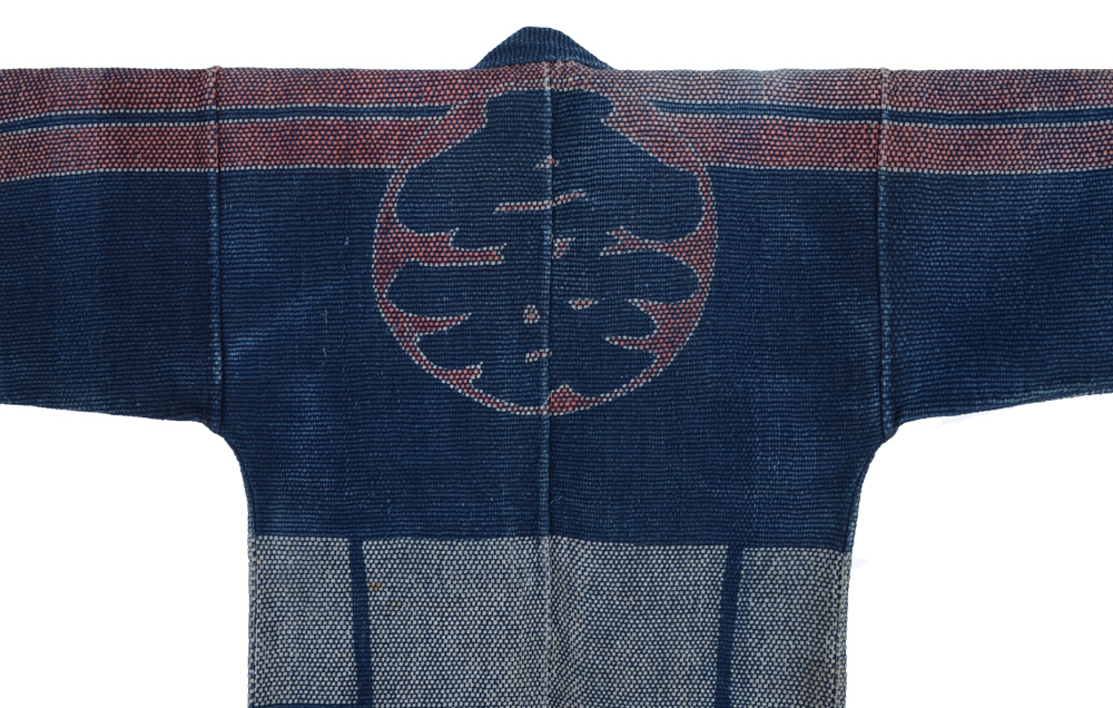19th Century Meiji Era Japanese Sashiko Fireman's Coat