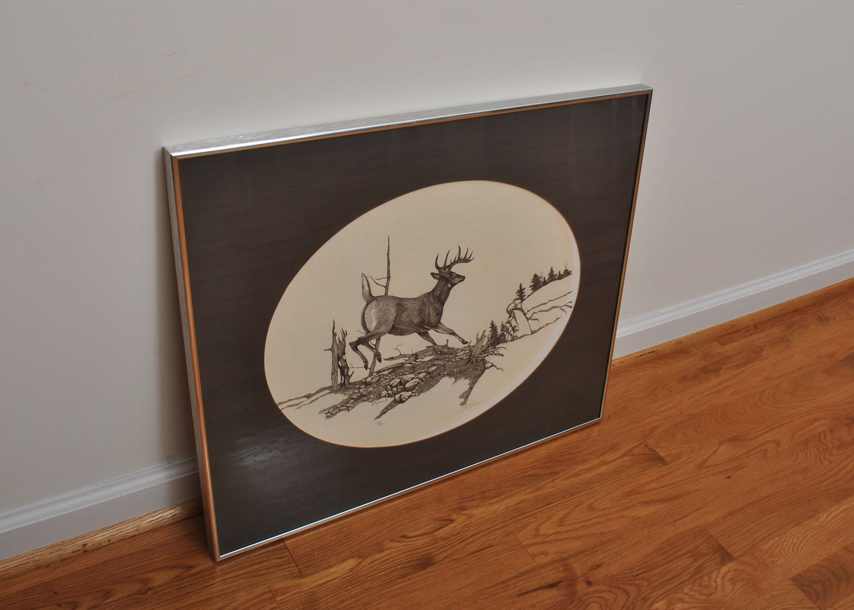 Pair of Deer Lithographs by William Davis
