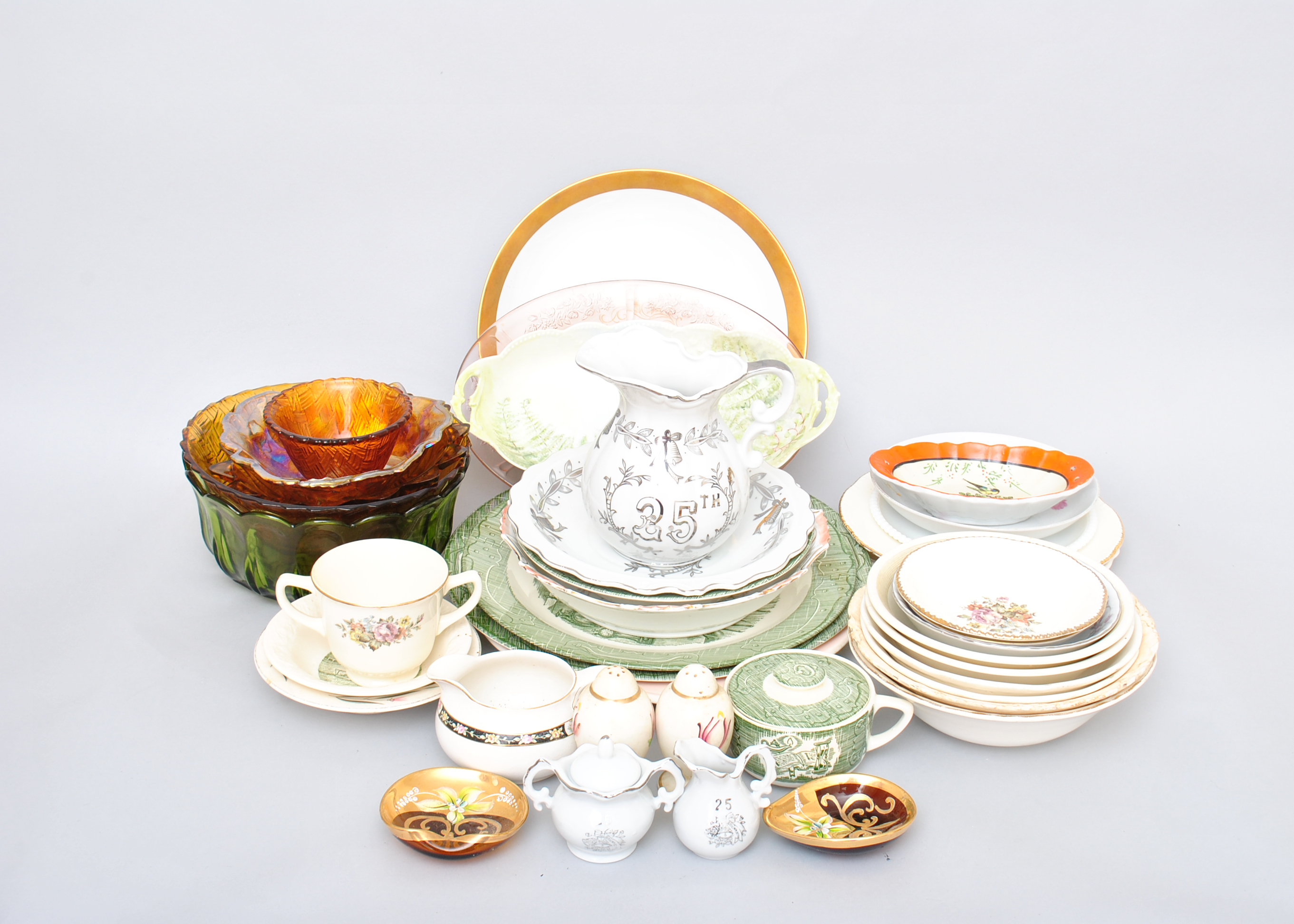 Glass and Ceramic Dish Assortment