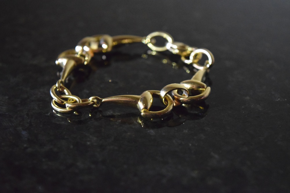 Roberto Coin 18K Gold Snaffle Bit Bracelet with Ruby