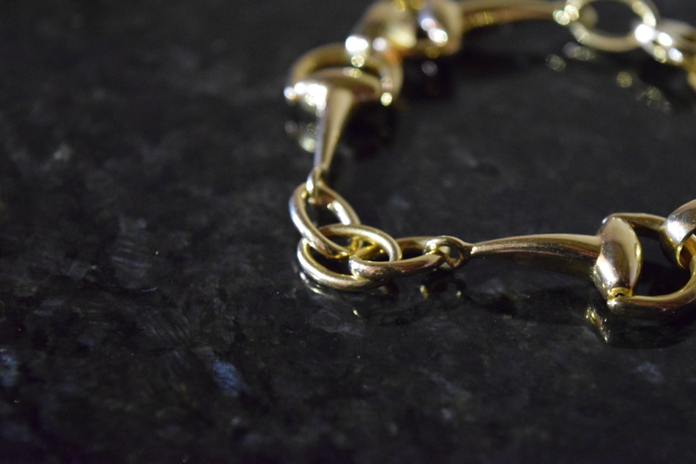 Roberto Coin 18K Gold Snaffle Bit Bracelet with Ruby