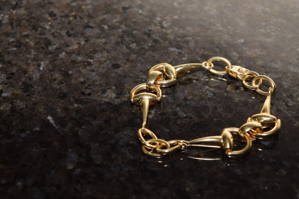 Roberto Coin 18K Gold Snaffle Bit Bracelet with Ruby