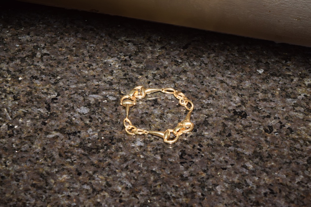 Roberto Coin 18K Gold Snaffle Bit Bracelet with Ruby