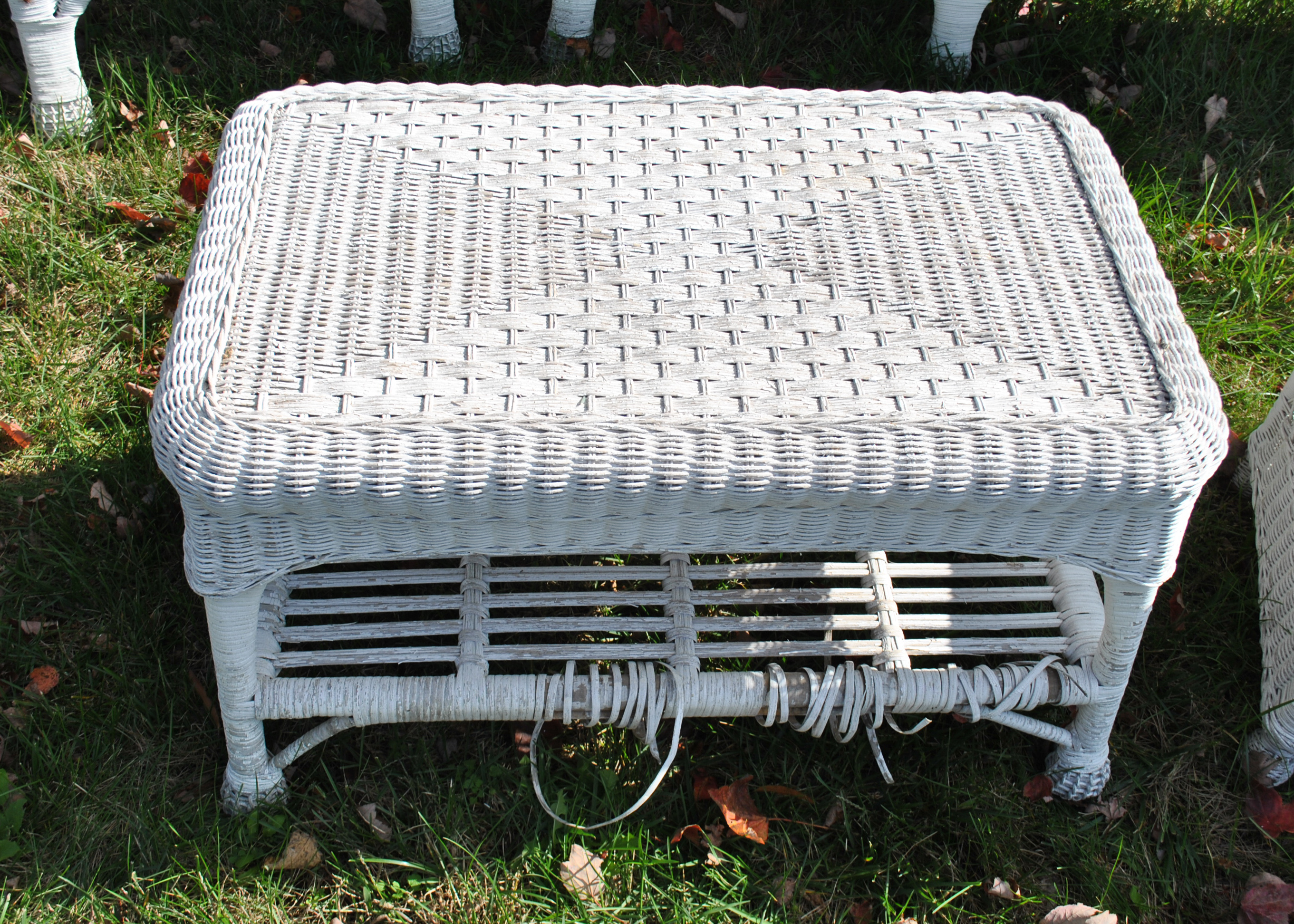 Five Piece Set of Outdoor Wicker Furniture