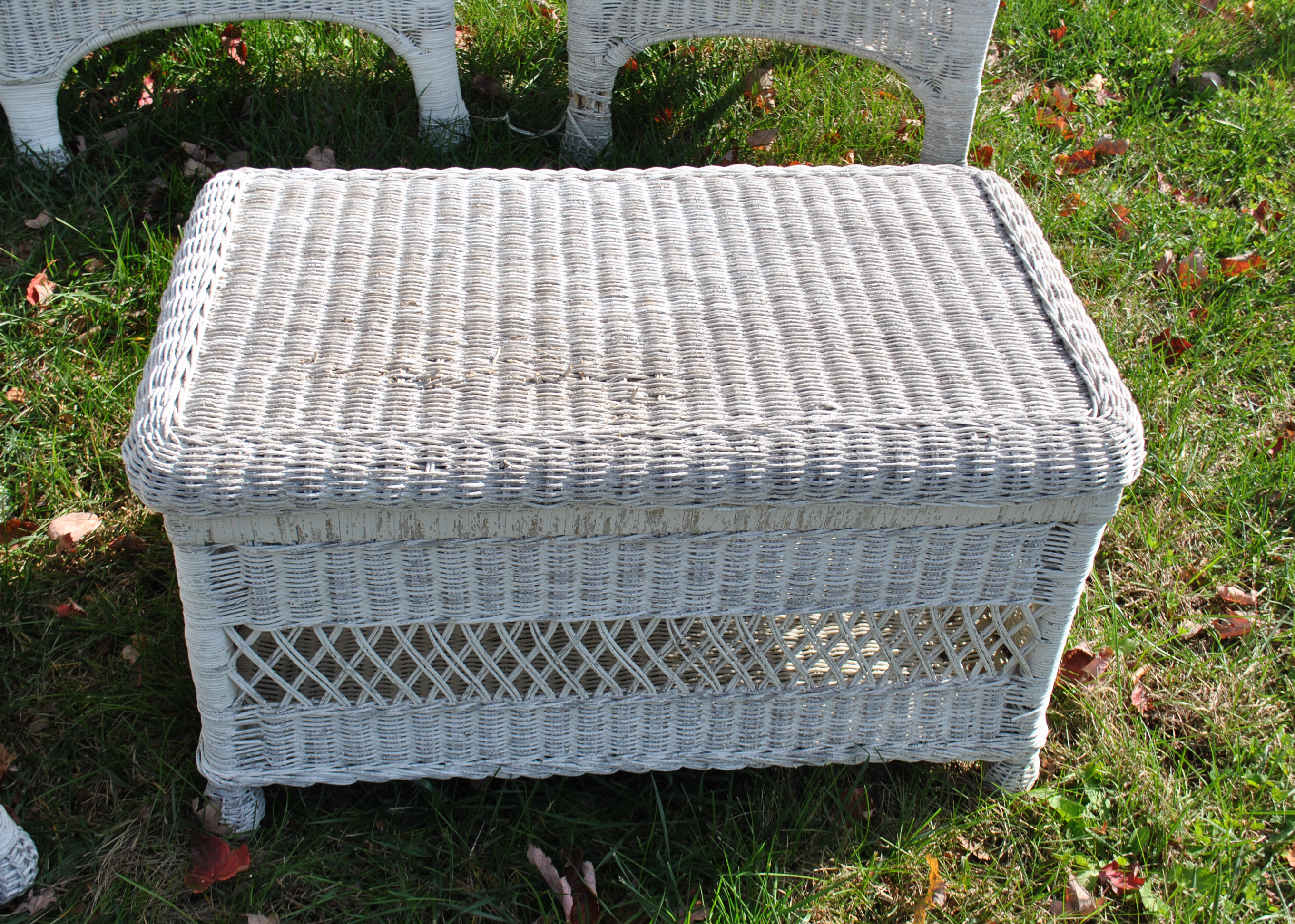 Five Piece Set of Outdoor Wicker Furniture