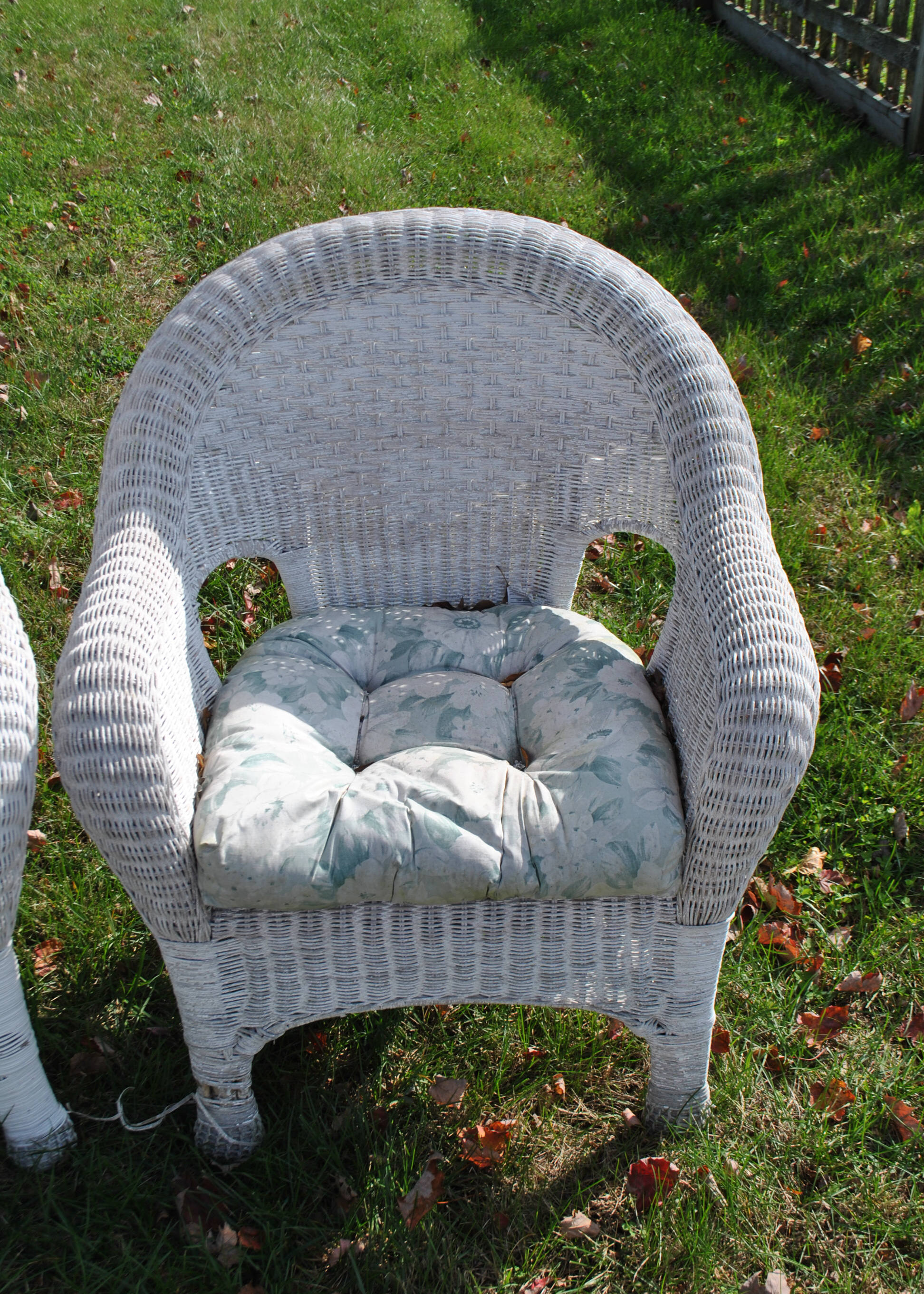Five Piece Set of Outdoor Wicker Furniture
