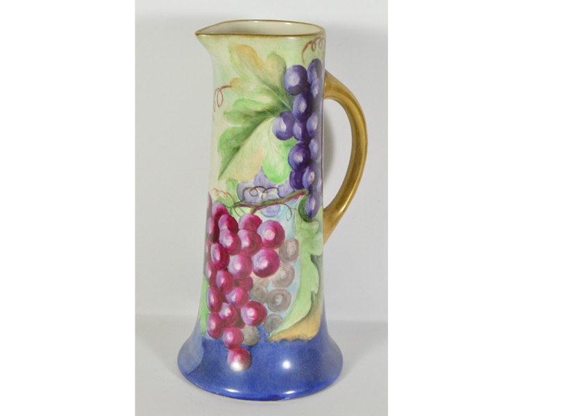 Belleek Hand Painted China Pitcher