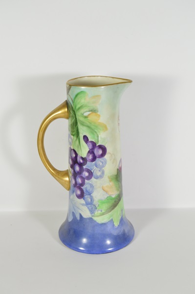 Belleek Hand Painted China Pitcher