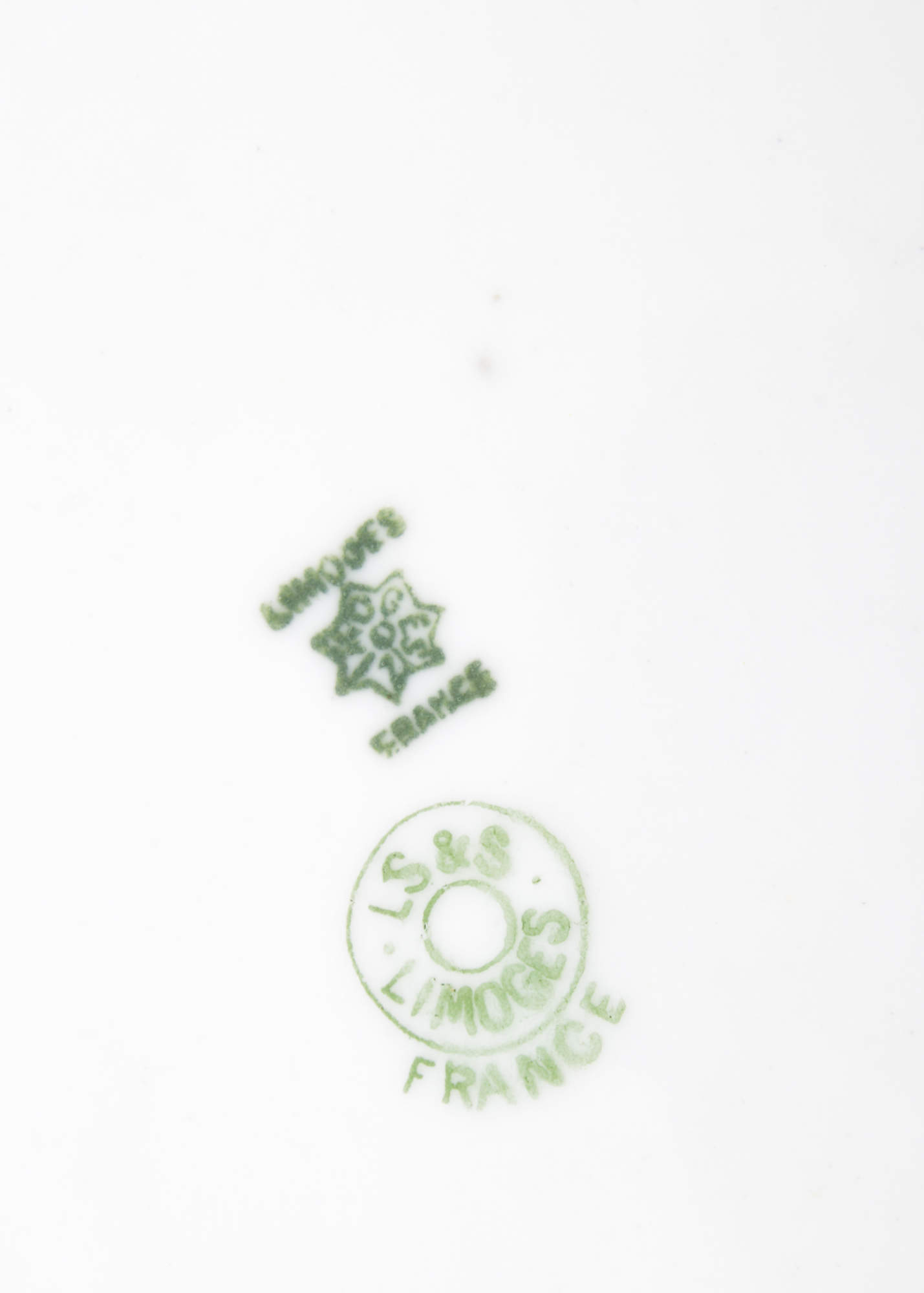 Limoges LS & S Porcelain Gold Gilt Painted Fish Plates