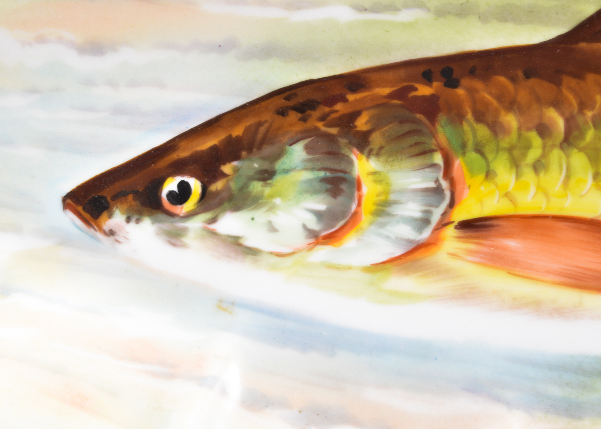 Limoges LS & S Porcelain Full Fish Serving Tray Platter