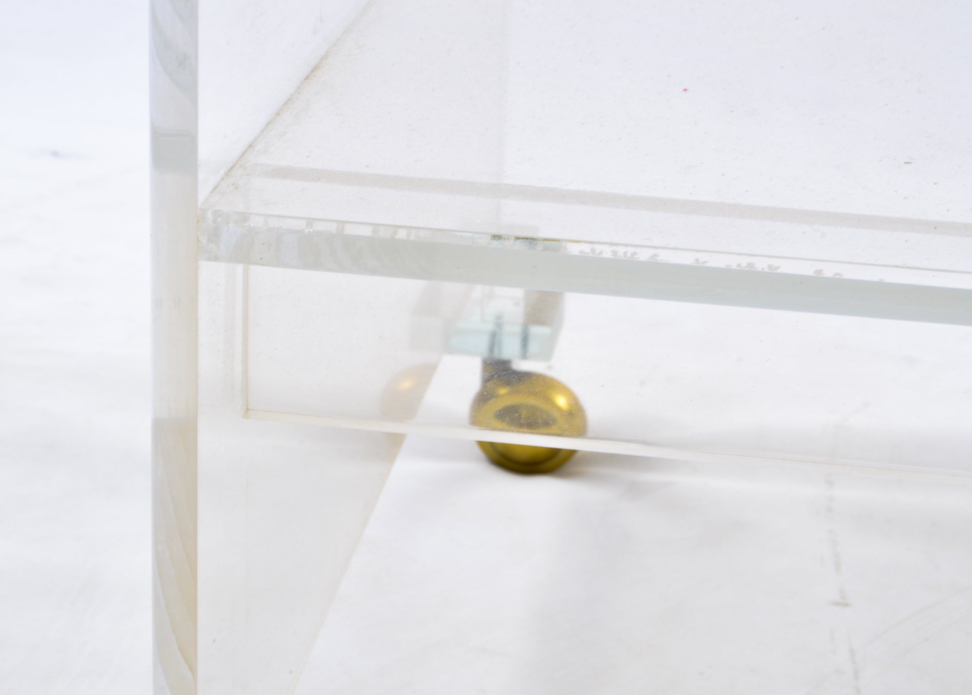 Lucite Vanity With Bench