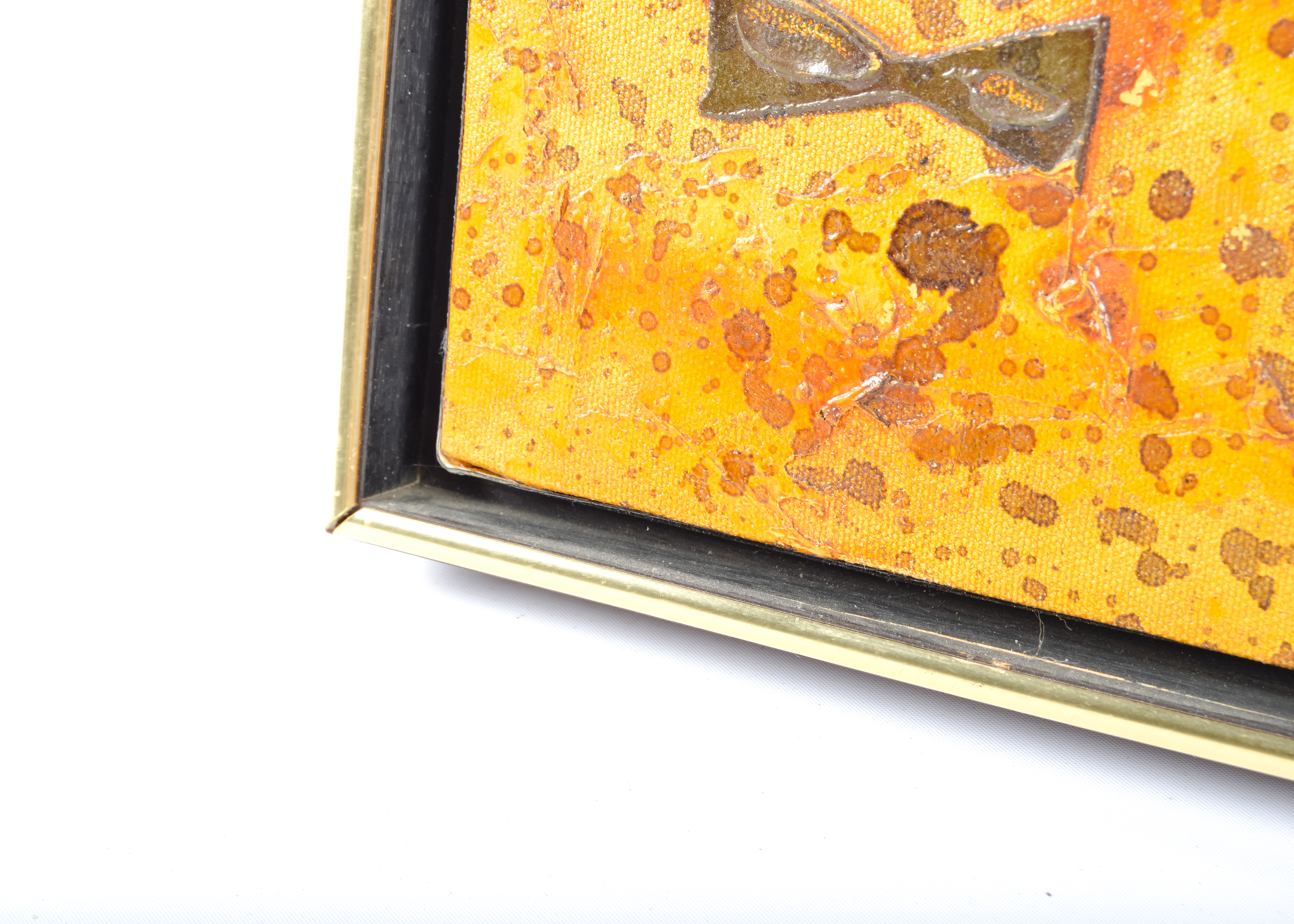 Signed, Original Mid-Century Oil on Canvas Painting by Luzon