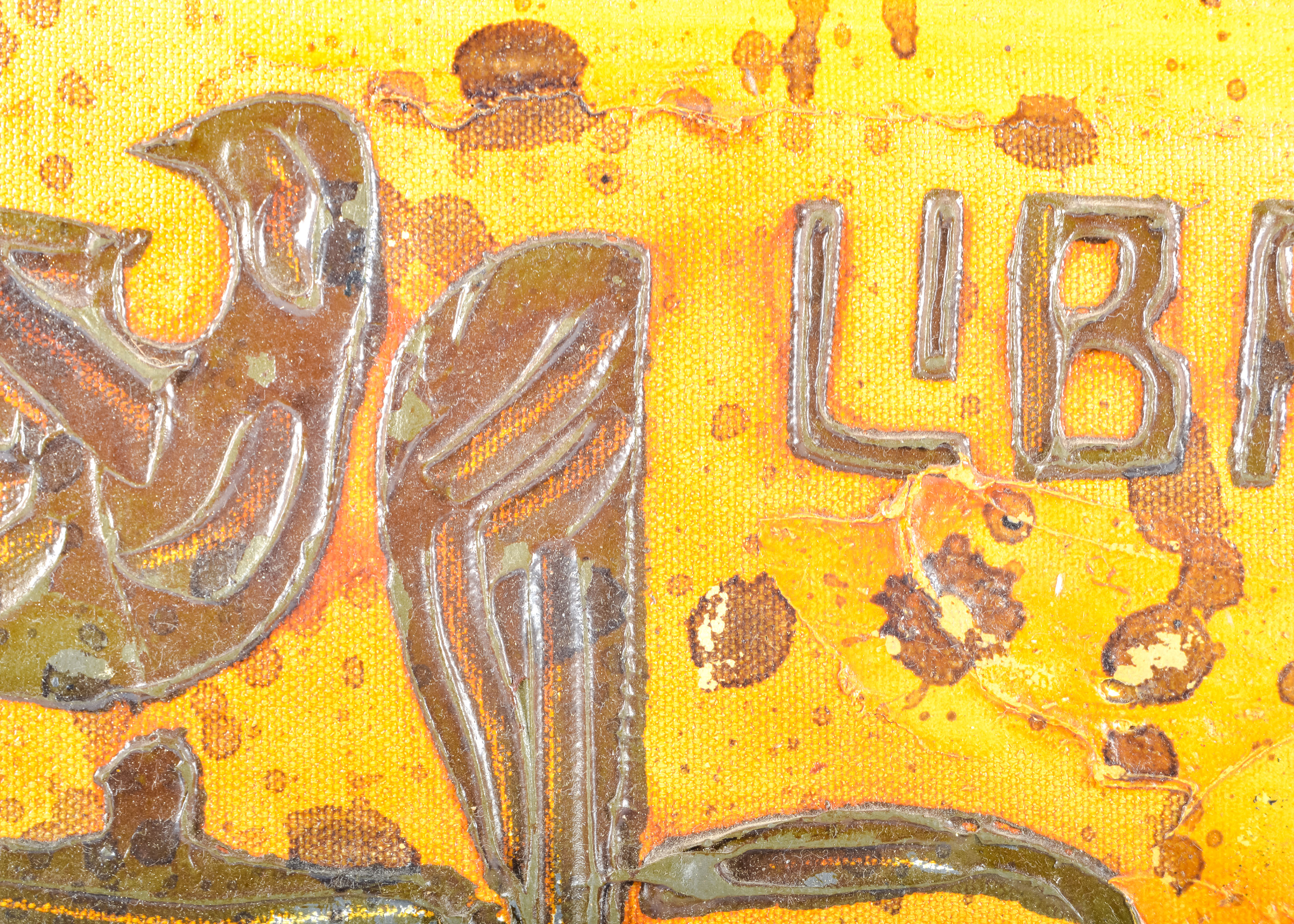 Signed, Original Mid-Century Oil on Canvas Painting by Luzon