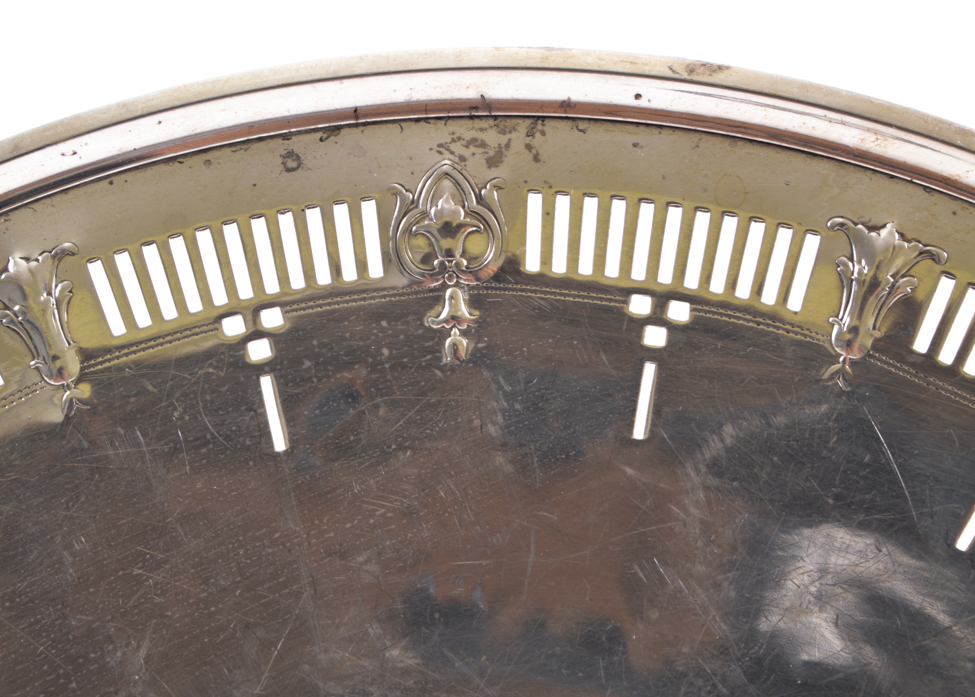 Two Monogrammed Sterling Silver Plates