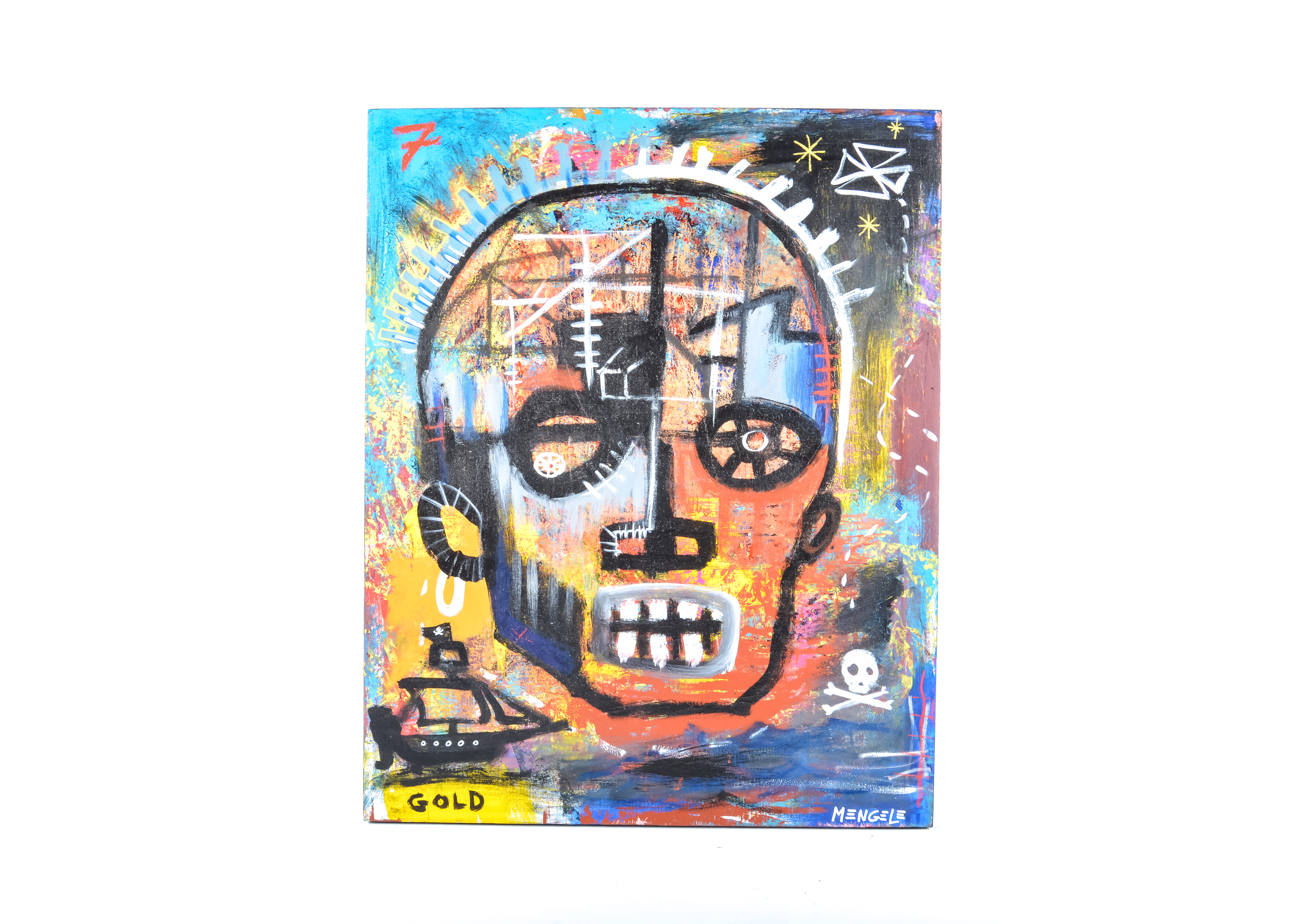 Signed, Original Mixed Media Painting by Christian Mengele