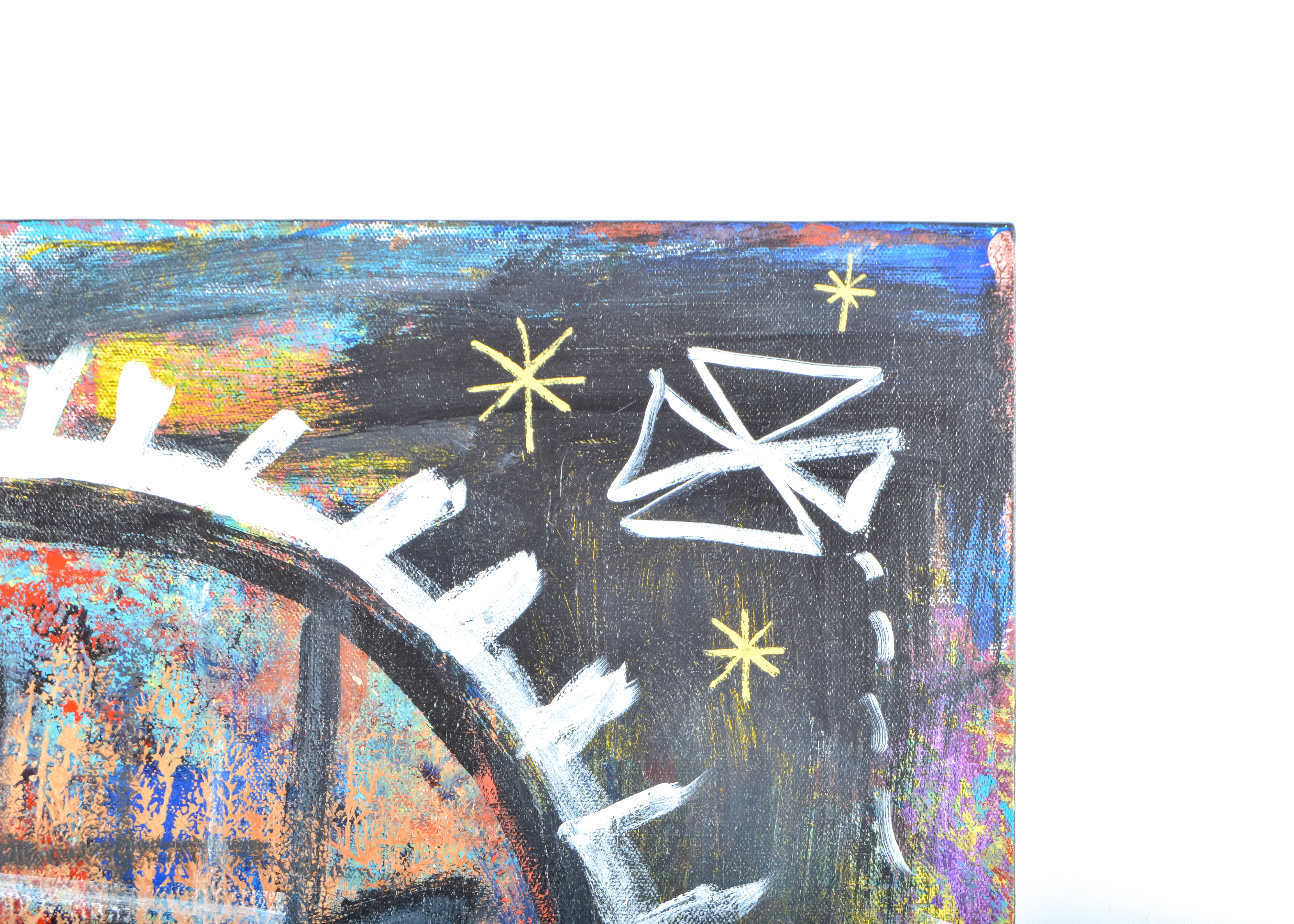 Signed, Original Mixed Media Painting by Christian Mengele