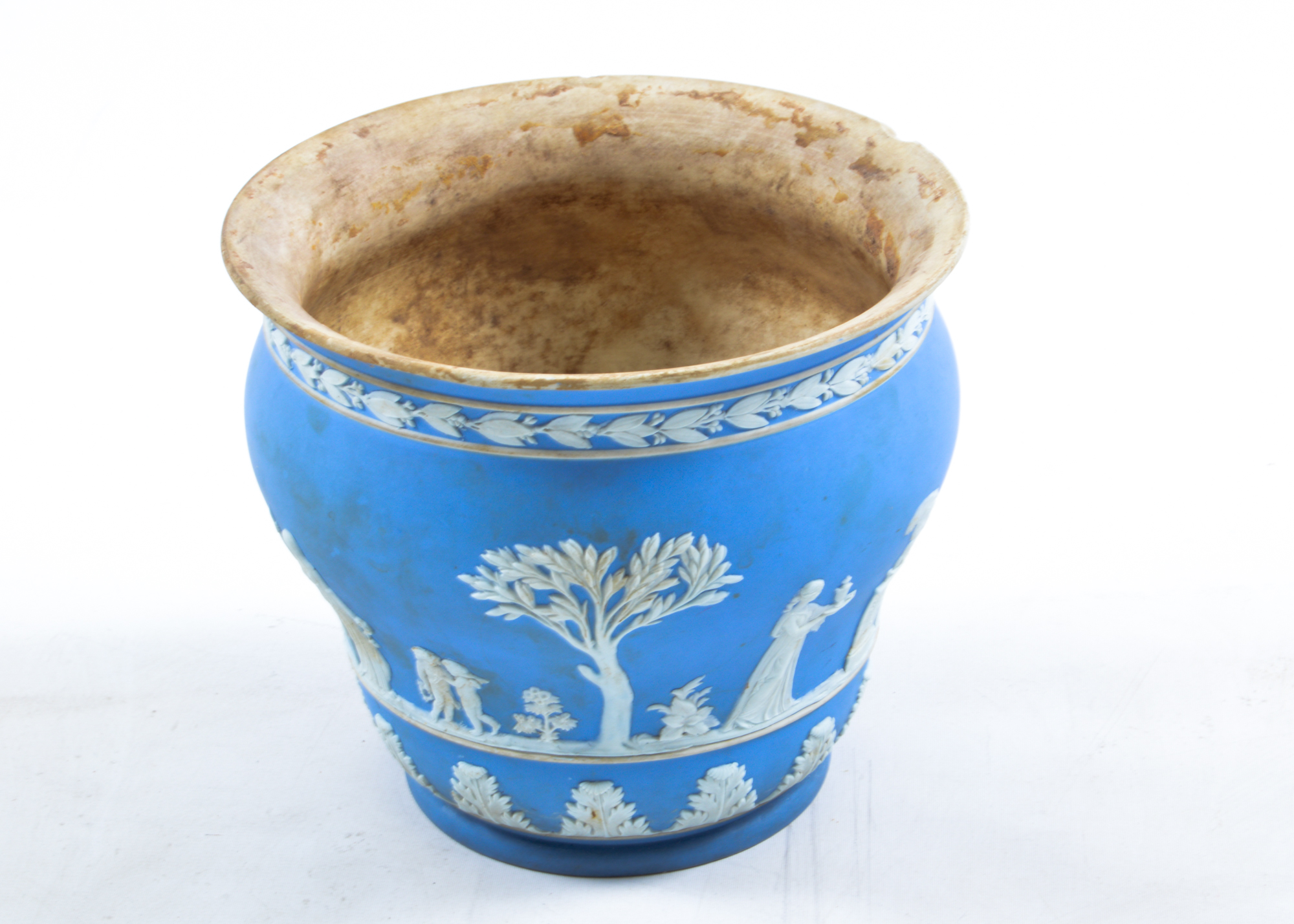 Two Jardinieres Featuring Wedgwood