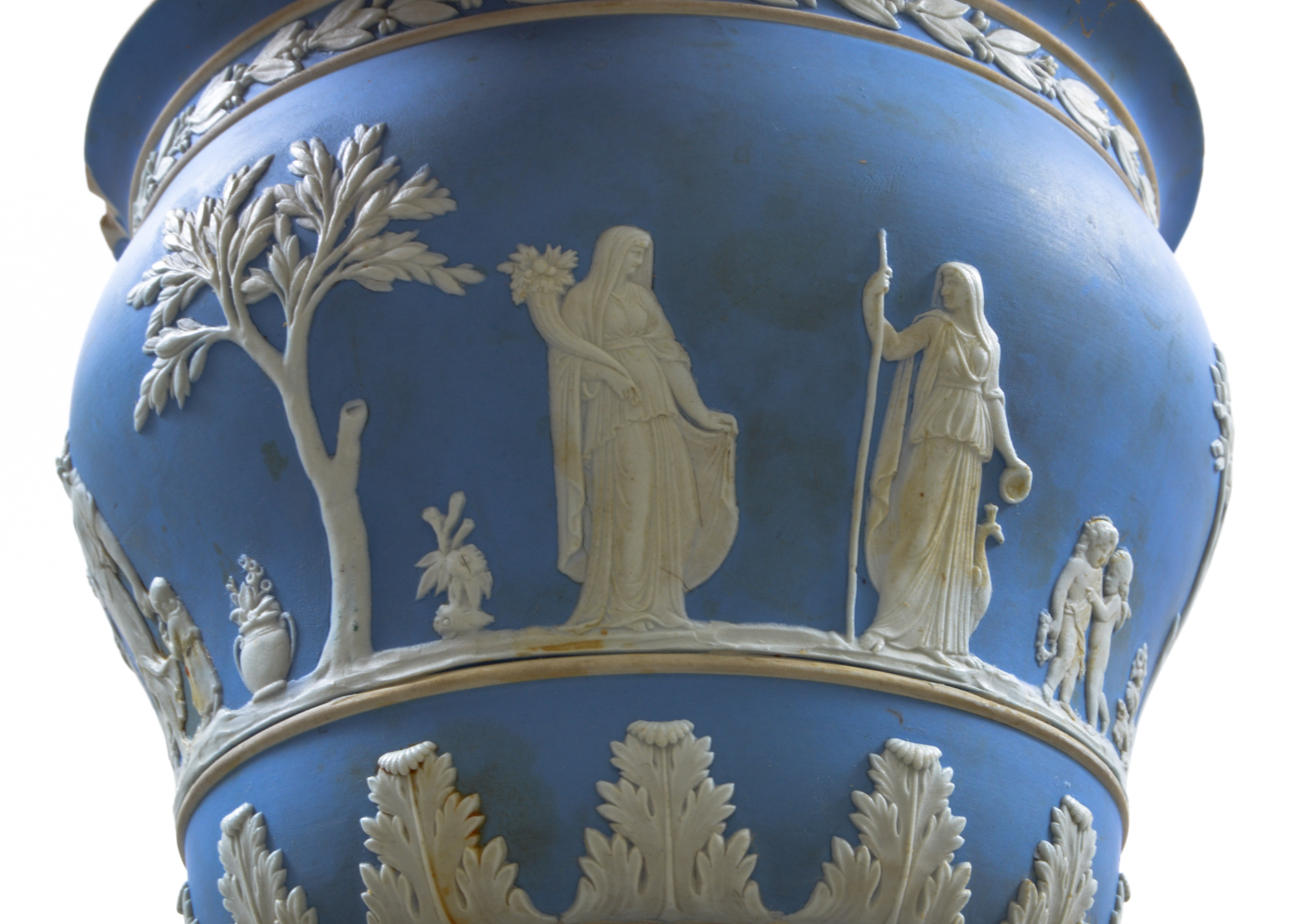 Two Jardinieres Featuring Wedgwood