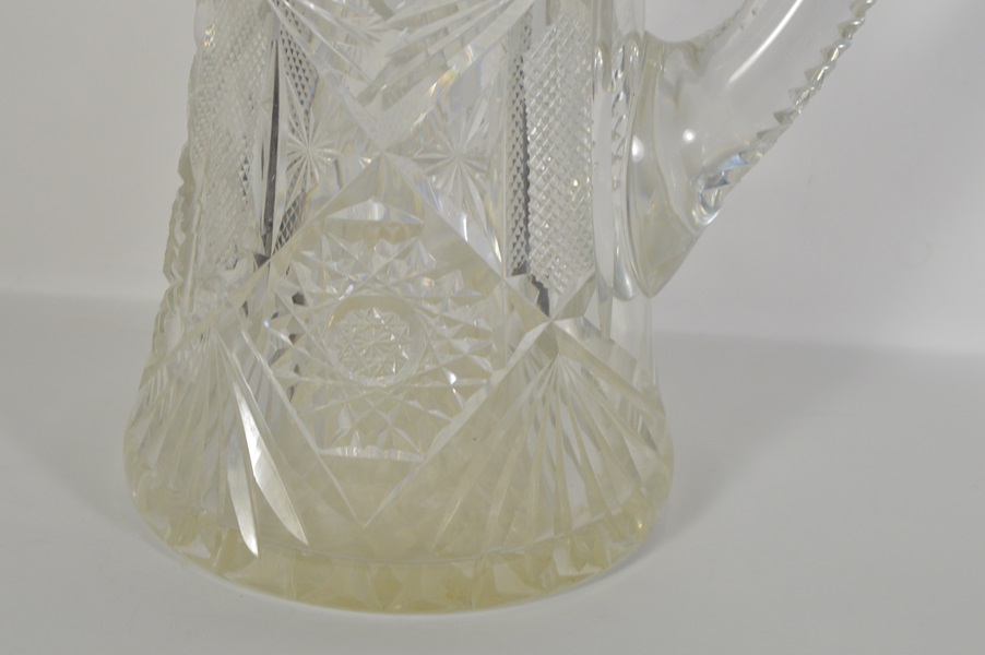 Cut Crystal and Silver Plate Decanter