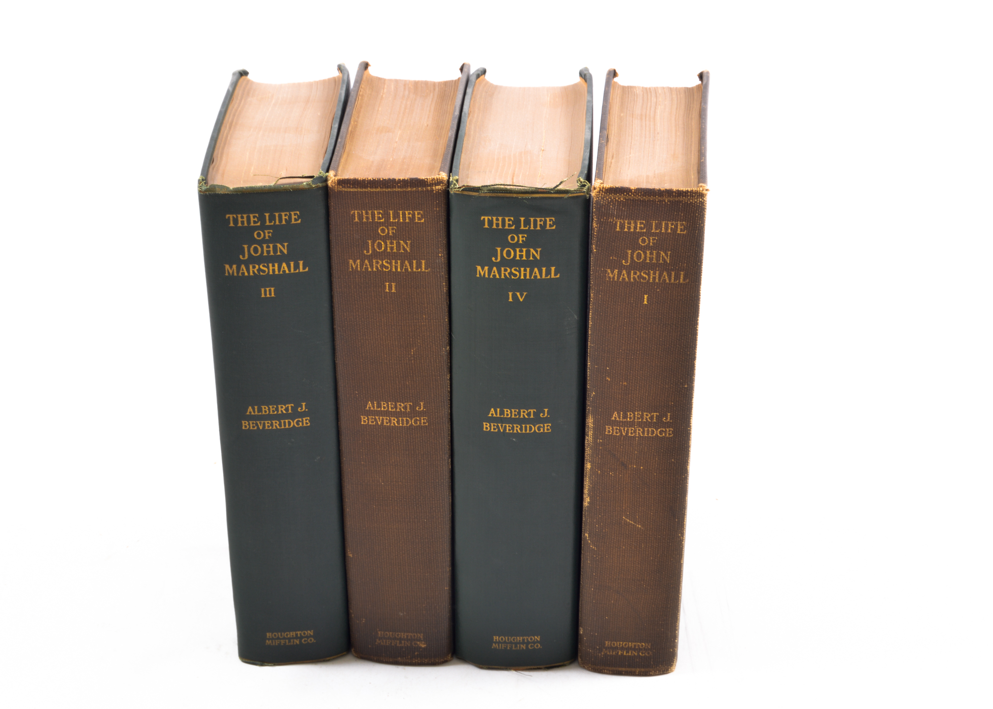 1916 Signed Four Volume Set of "The Life of John Marshall"