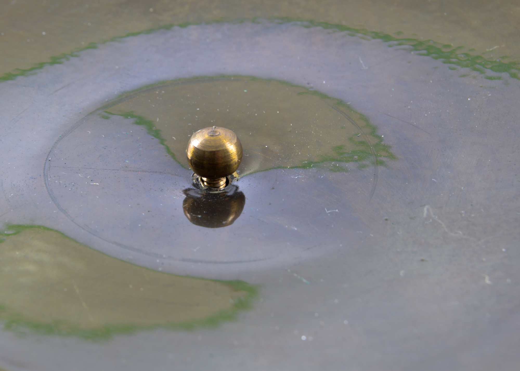 Enamel and Brass Israel Lidded Bowl