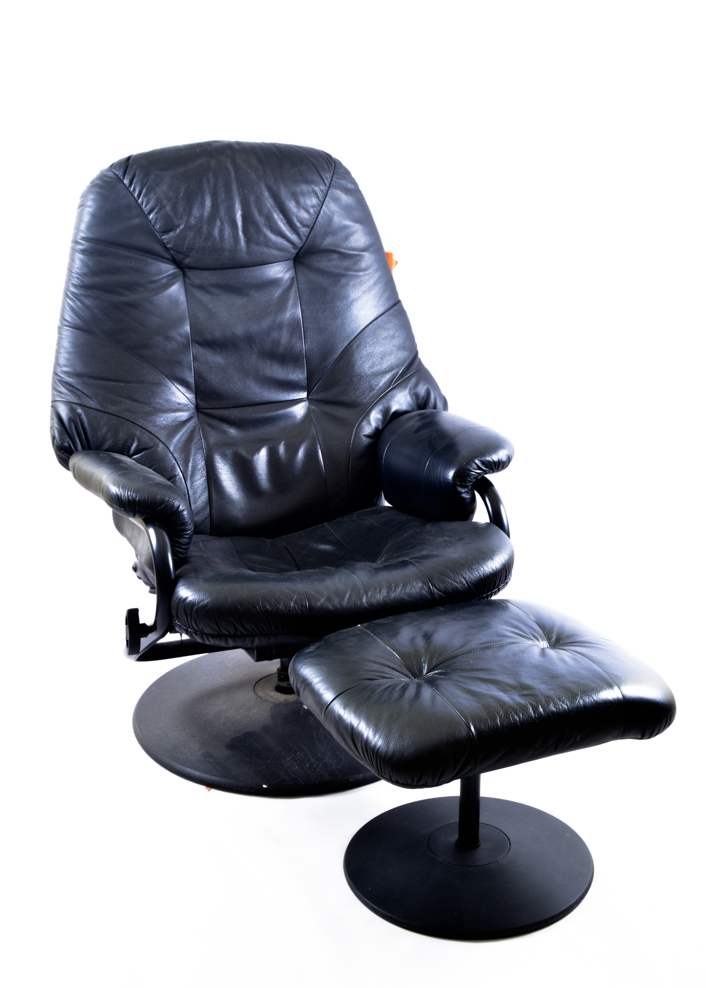 Palliser Leather Chair with Ottoman