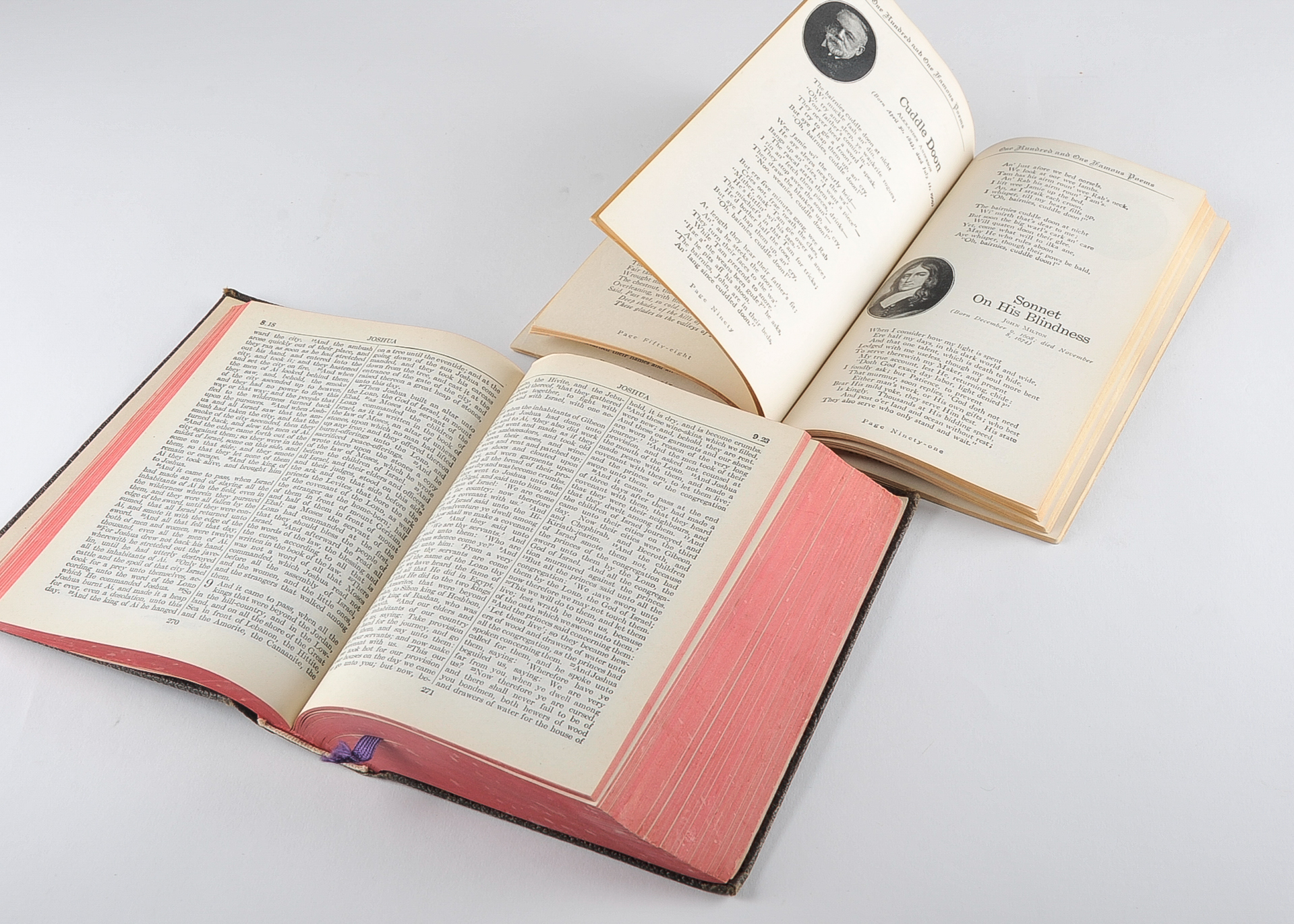 Vintage Book of the Holy Scriptures & 101 Famous Poems