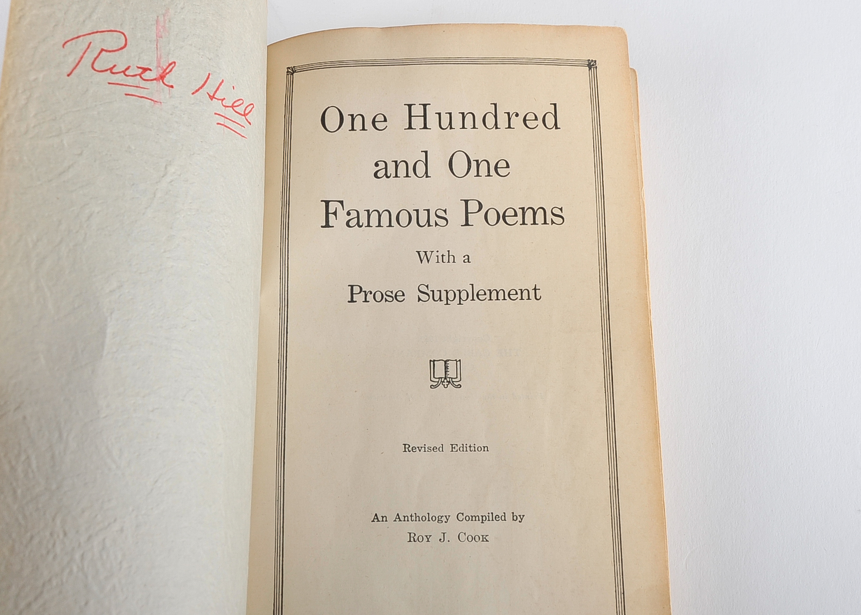 Vintage Book of the Holy Scriptures & 101 Famous Poems