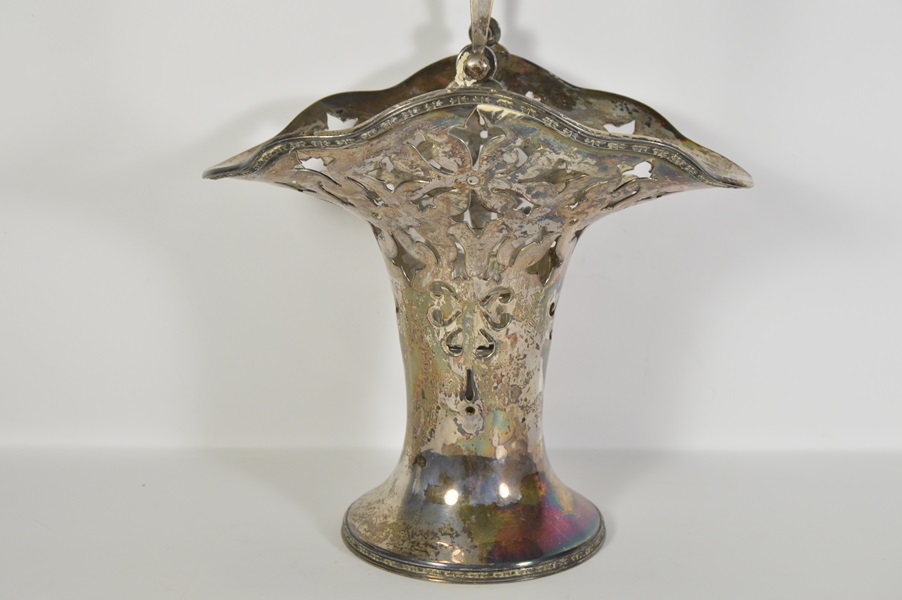 Wilcox Silver Plated Basket Vase