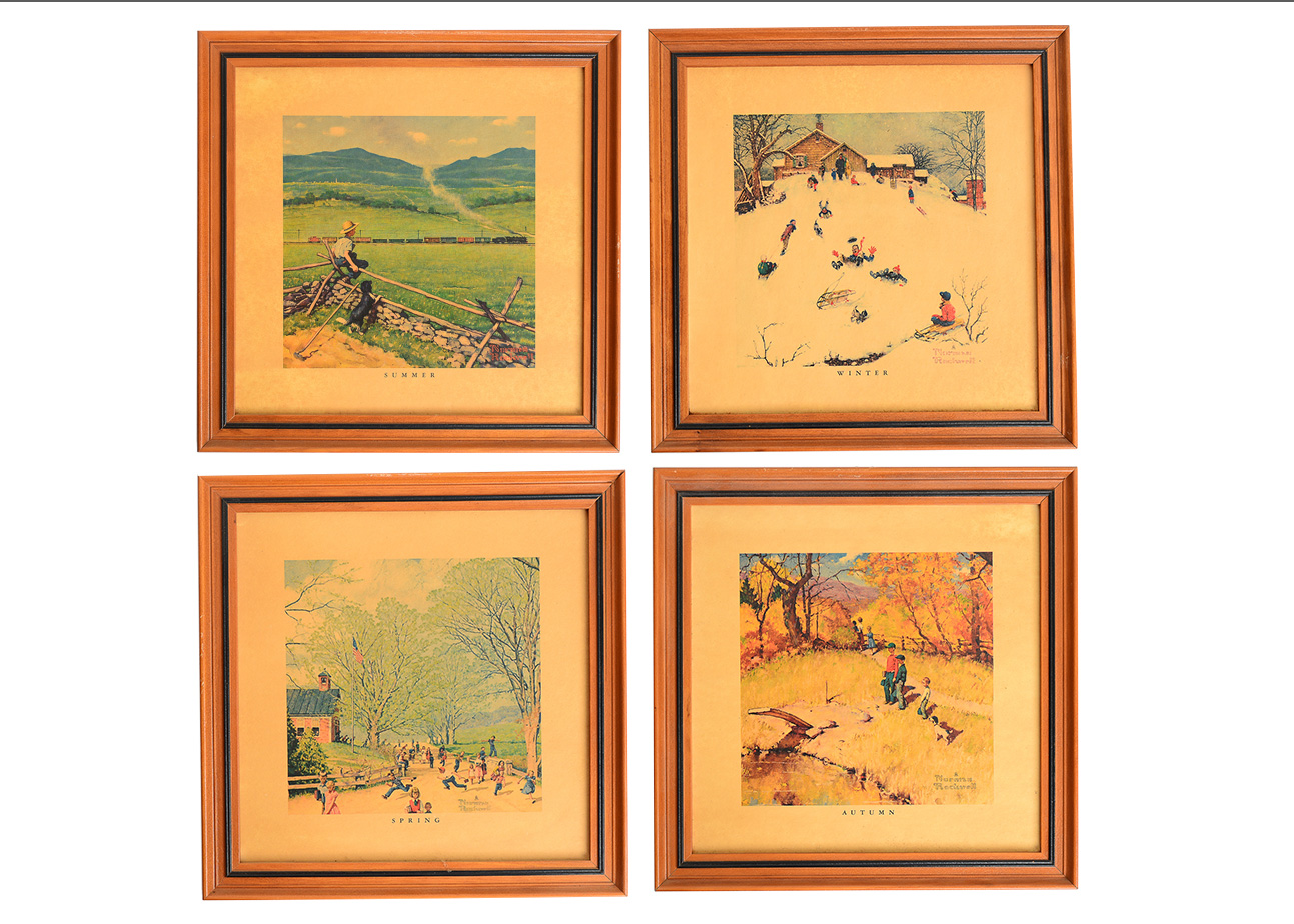 Norman Rockwell Four Seasons Prints