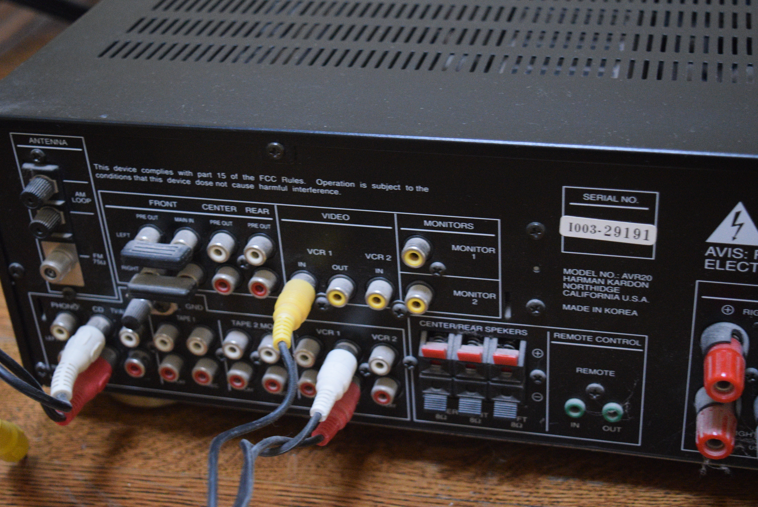 Harman/Kardon AVR 20 Audio Receiver