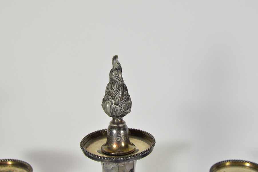 Wilcox Silver Plate Three Arm Candelabra