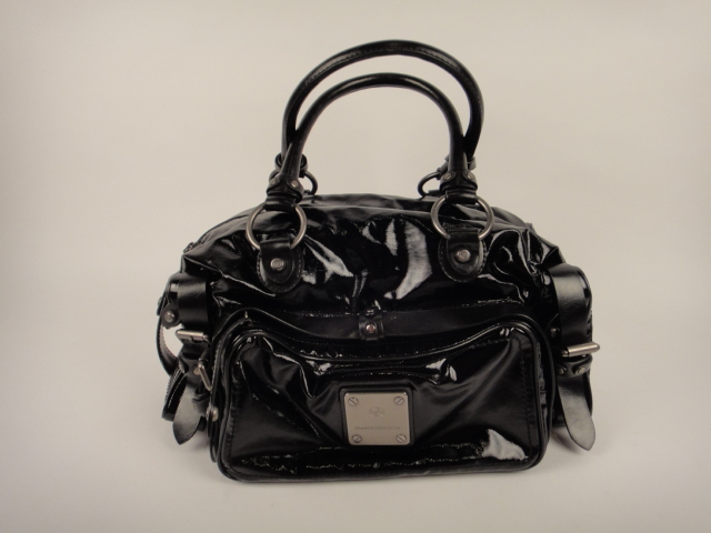 Francesco Biasia Black Satchel Style Handbag