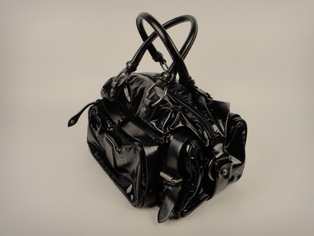 Francesco Biasia Black Satchel Style Handbag