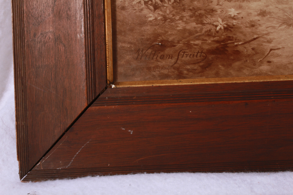 Antique William Strutt Collotype "Peace" Lion and Lamb