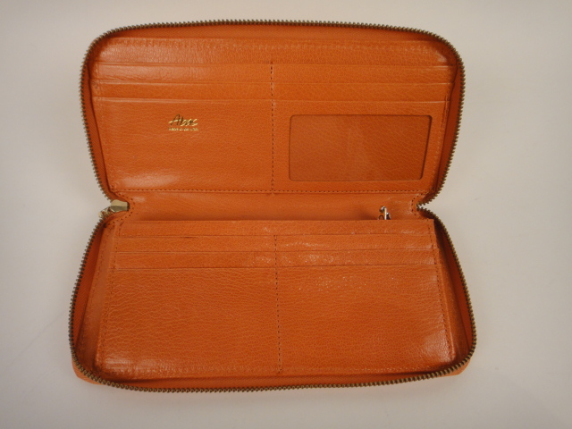 Abas Orange Billfold Made In USA