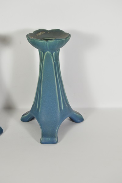 1916 Rookwood Pottery Candlesticks