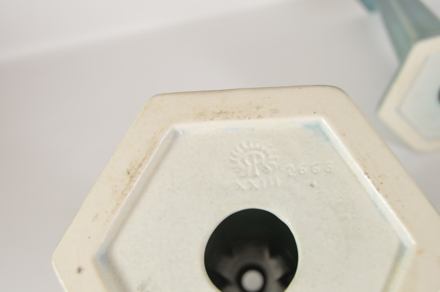 1923 Rookwood Pottery Candlesticks