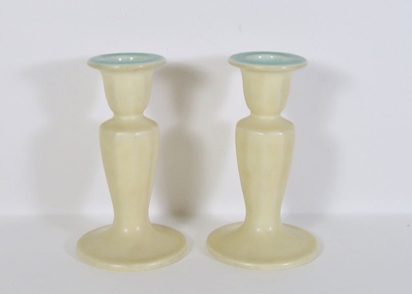 1929 Rookwood Pottery Candlesticks