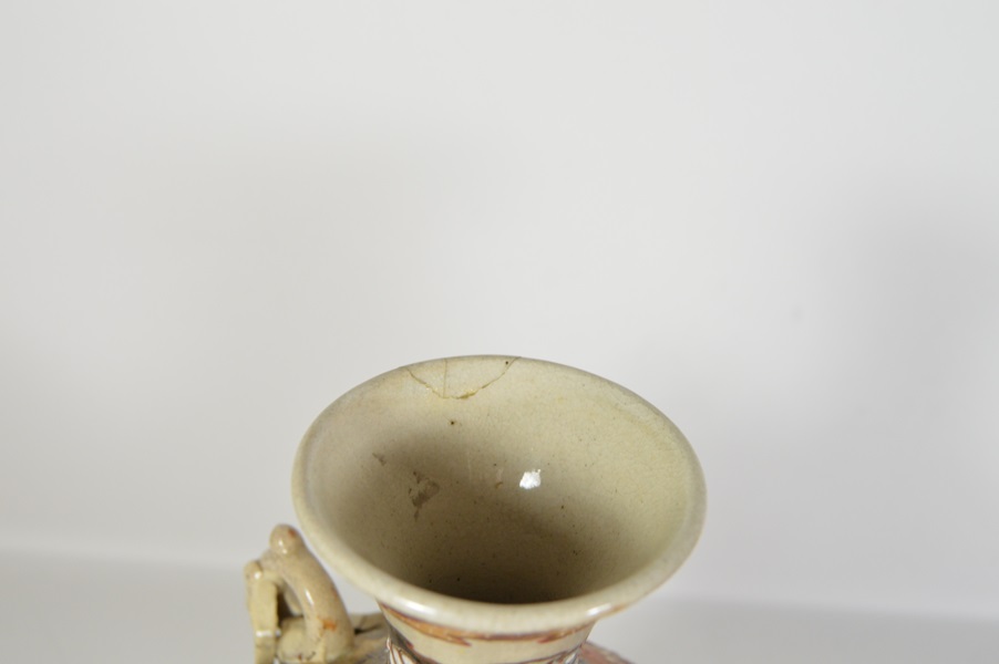 Pair of Hand Painted Asian Vases