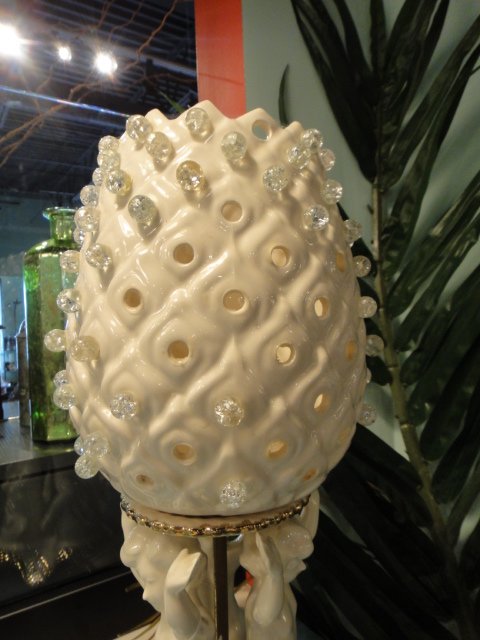 Porcelain Cherub Accent Lamp