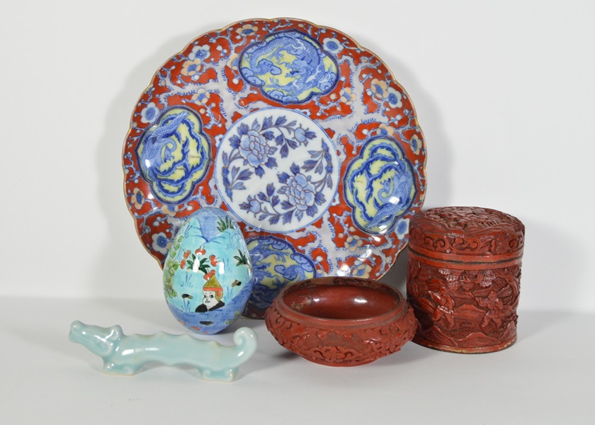 Assortment of Asian Decorative Items