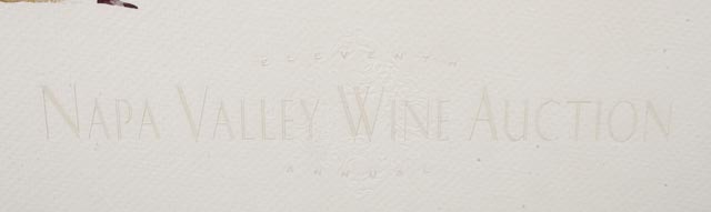 Veronica di Rosa Poster for Napa Valley Wine Auction