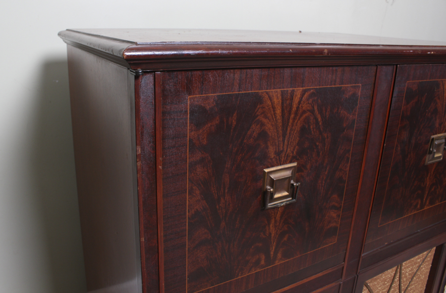 Vintage Cherry Stained Admiral Television Cabinet