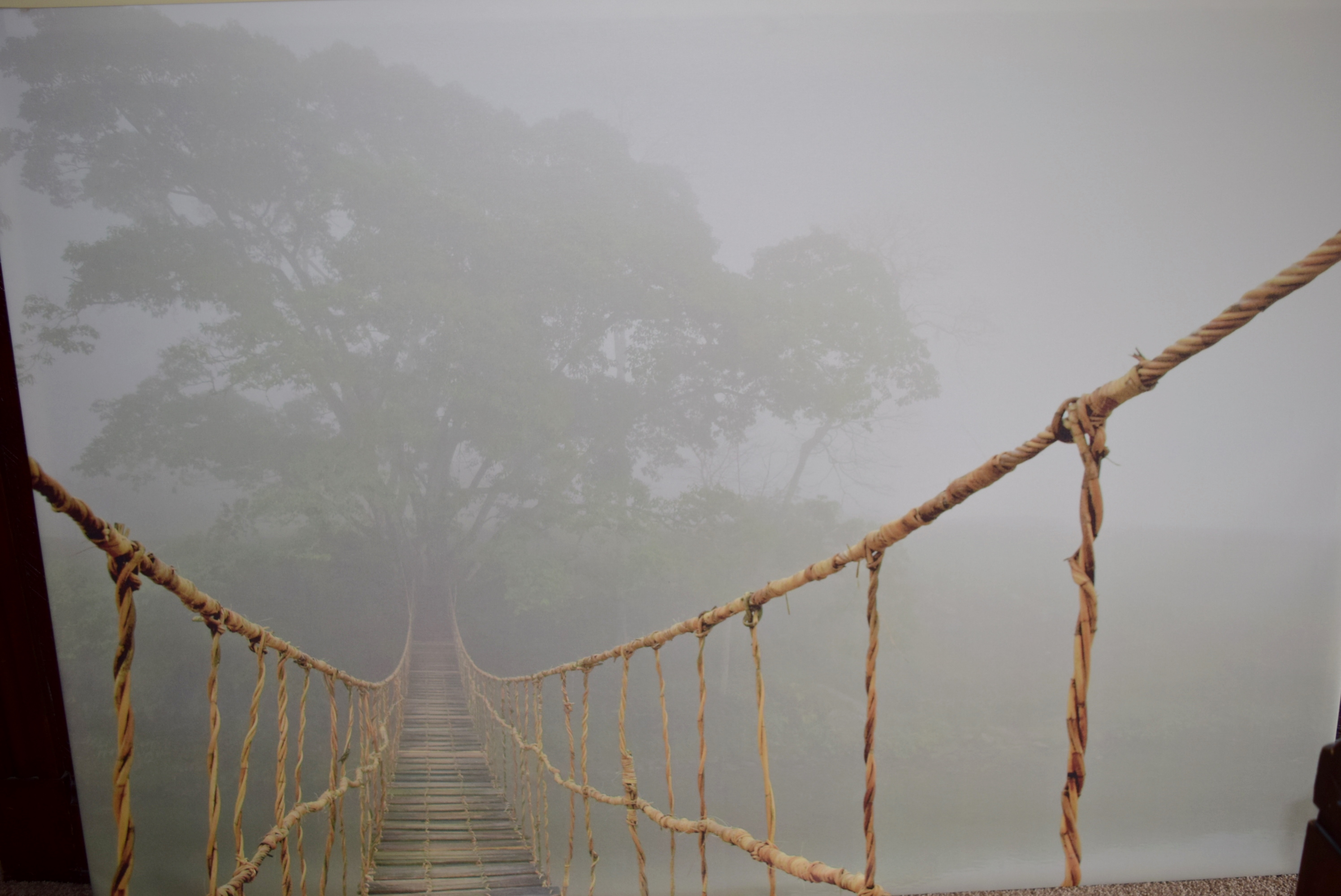 Large Ikea 'Jungle Journey' Wall Canvas