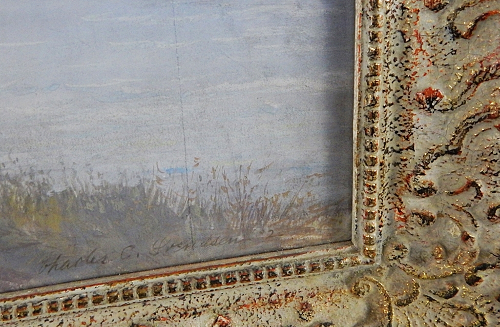 19th Century Charles Svendsen Gouache Watercolor of Dutch Woman