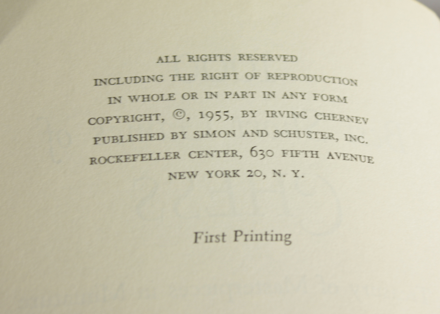 First Edition '1000 Best Short Games of Chess' by Irving Chernev